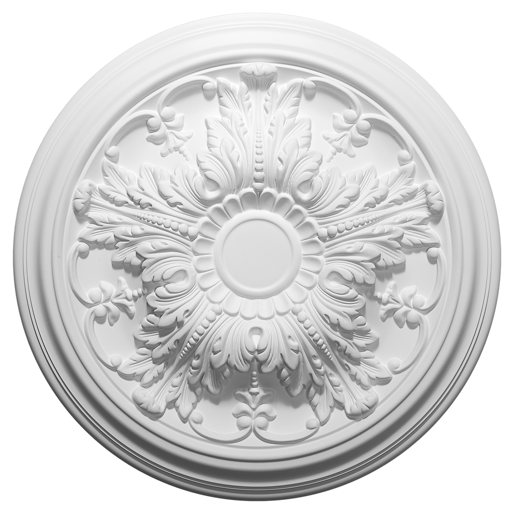Rosace de plafond décorative en polyuréthane — Ø 512 mm (réf. ARK-ROS019)