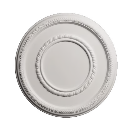 Rosace de plafond décorative en polyuréthane — Ø 435 mm (réf. ARK-ROS015)