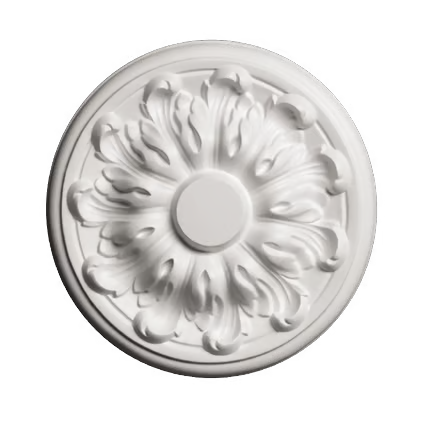 Rosace de plafond décorative en polyuréthane — Ø 193 mm (réf. ARK-ROS001)