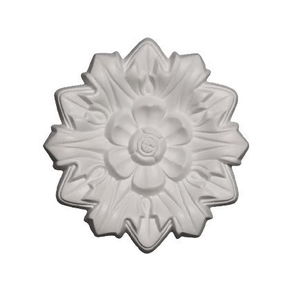 Rosace de plafond décorative en polyuréthane — Ø 198 mm (réf. ARK-ROS002)