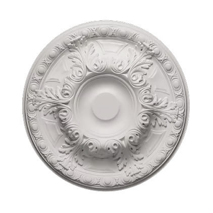 Rosace de plafond décorative en polyuréthane — Ø 490 mm (réf. ARK-ROS020)