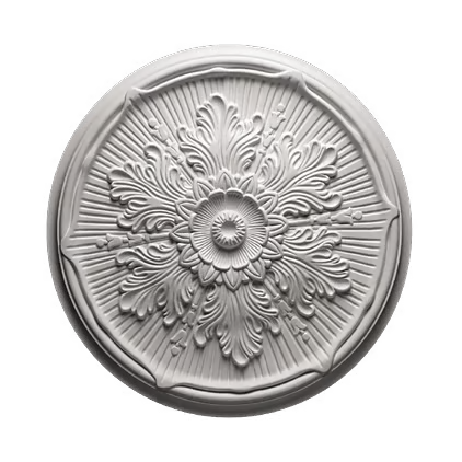 Rosace de plafond décorative en polyuréthane — Ø 525 mm (réf. ARK-ROS037)