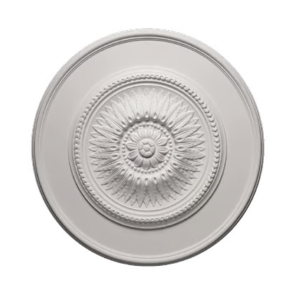 Rosace de plafond décorative en polyuréthane — Ø 590 mm (réf. ARK-ROS024)