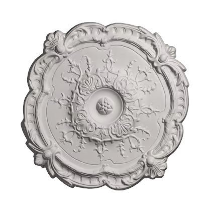 Rosace de plafond décorative en polyuréthane — Ø 383 mm (réf. ARK-ROS016)