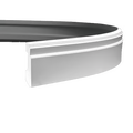 Plinthe décorative en polyuréthane flexible — hauteur 110 mm (réf. ARK-PLI058)