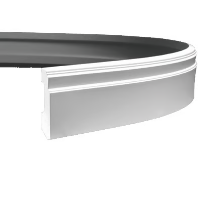 Plinthe décorative en polyuréthane flexible — hauteur 110 mm (réf. ARK-PLI058)