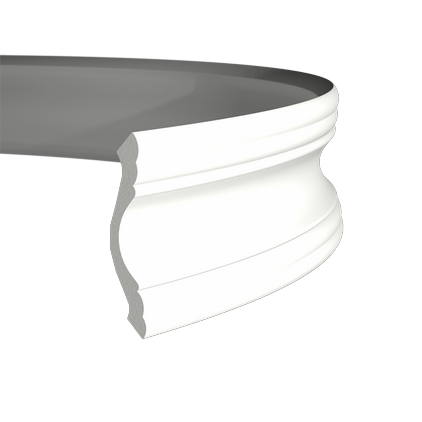 Corniche flexible en polyuréthane — 200 × 75 × 72 mm (réf. ARK-COR069)