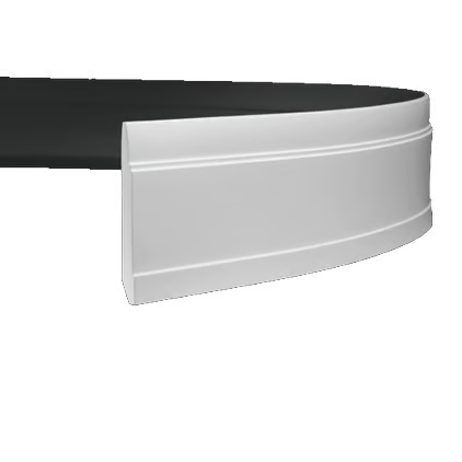 Plinthe décorative en polyuréthane flexible — hauteur 150 mm (réf. ARK-PLI056)