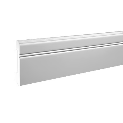 Plinthe décorative en polyuréthane — hauteur 110 mm (réf. ARK-PLI037)
