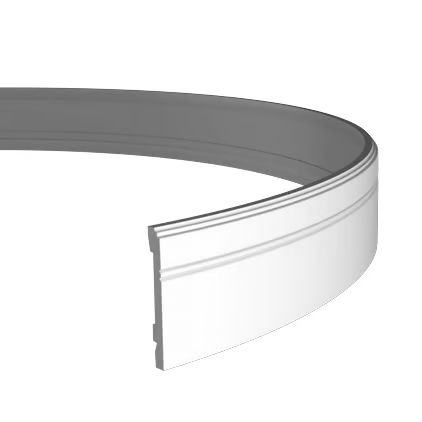 Plinthe décorative en polyuréthane flexible — hauteur 110 mm (réf. ARK-PLI052)
