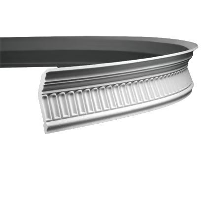 Corniche flexible en polyuréthane — 200 × 77 × 114 mm (réf. ARK-COR116)