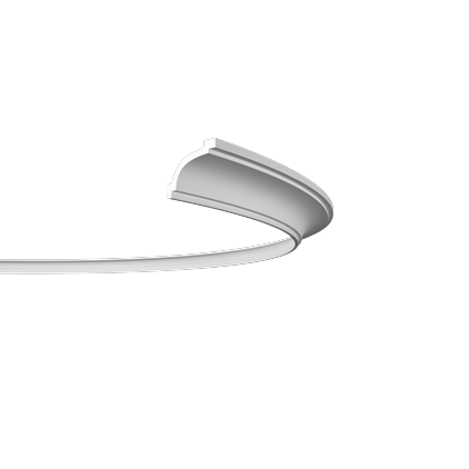 Corniche flexible en polyuréthane — 200 × 90 × 72 mm (réf. ARK-COR078)
