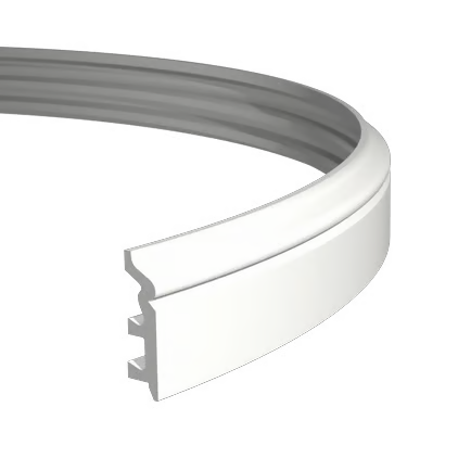 Plinthe décorative en polyuréthane flexible — hauteur 80 mm (réf. ARK-PLI051)