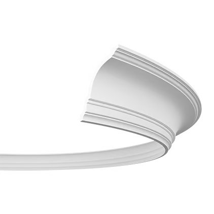 Corniche flexible en polyuréthane — 200 × 114 × 120 mm (réf. ARK-COR108)