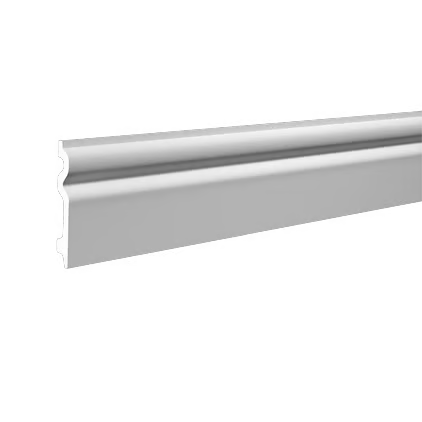 Plinthe décorative en polyuréthane — hauteur 98 mm (réf. ARK-PLI038)