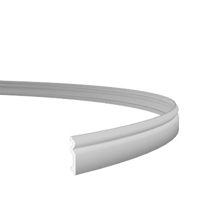 Plinthe décorative en polyuréthane flexible — hauteur 98 mm (réf. ARK-PLI053)