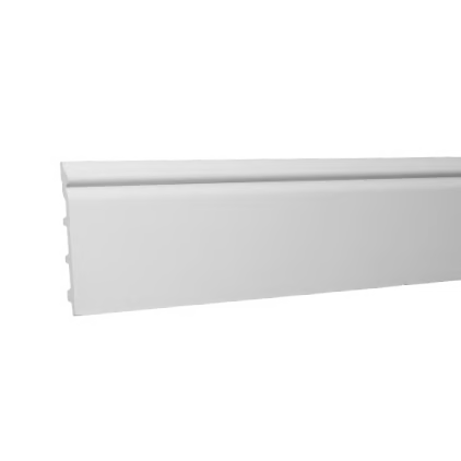 Plinthe décorative en polyuréthane — hauteur 138 mm (réf. ARK-PLI045)