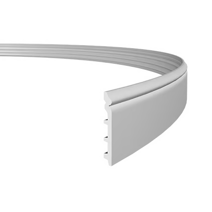 Plinthe décorative en polyuréthane flexible — hauteur 138 mm (réf. ARK-PLI057)