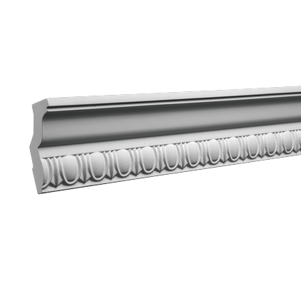 Corniche de plafond décorative en polyuréthane — 200 × 38 × 76 mm (réf. ARK-COR308)