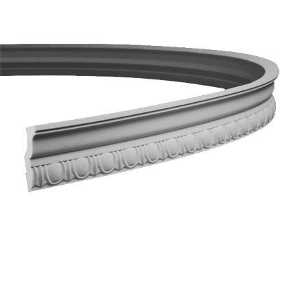 Corniche flexible en polyuréthane — 200 × 38 × 76 mm (réf. ARK-COR093)