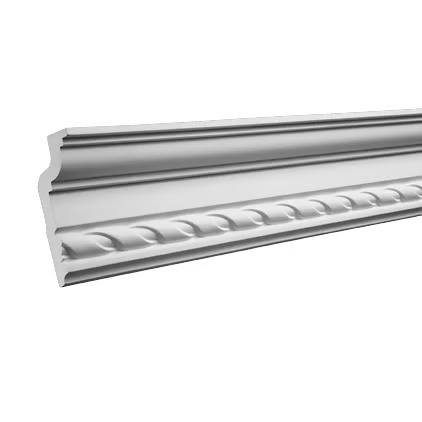 Corniche de plafond décorative en polyuréthane — 200 × 56 × 117 mm (réf. ARK-COR297)