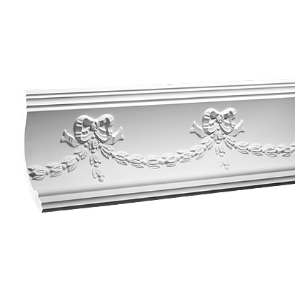 Corniche de plafond décorative en polyuréthane — 200 × 122 × 143 mm (réf. ARK-COR339)