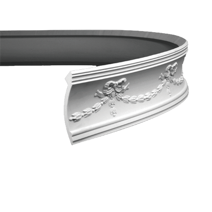 Corniche flexible en polyuréthane — 200 × 122 × 143 mm (réf. ARK-COR118)