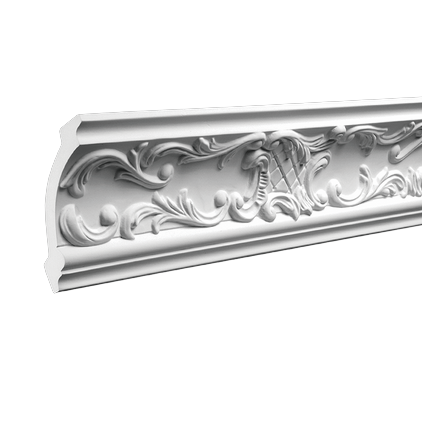 Corniche de plafond décorative en polyuréthane — 200 × 87 × 91 mm (réf. ARK-COR322)