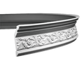 Corniche flexible en polyuréthane — 200 × 66 × 145 mm (réf. ARK-COR121)