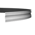Corniche flexible en polyuréthane — 200 × 98 × 98 mm (réf. ARK-COR098)