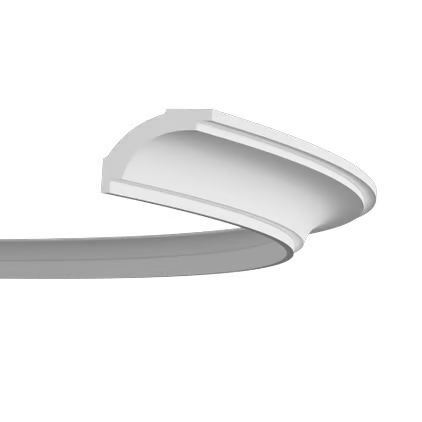 Corniche flexible en polyuréthane — 200 × 70 × 51 mm (réf. ARK-COR067)