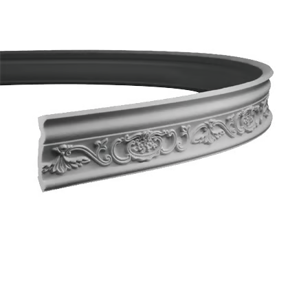 Corniche flexible en polyuréthane — 200 × 61 × 84 mm (réf. ARK-COR085)