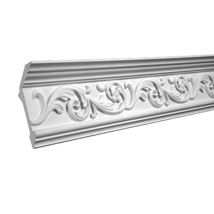 Corniche de plafond décorative en polyuréthane — 200 × 68 × 148 mm (réf. ARK-COR316)