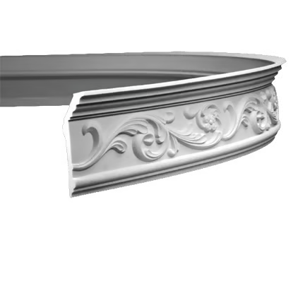 Corniche flexible en polyuréthane — 200 × 68 × 148 mm (réf. ARK-COR103)