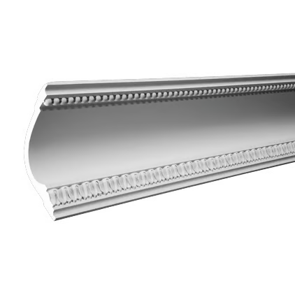 Corniche de plafond décorative en polyuréthane — 200 × 123 × 130 mm (réf. ARK-COR337)