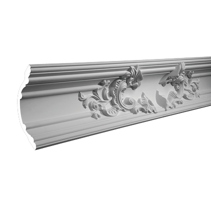 Corniche de plafond décorative en polyuréthane — 200 × 120 × 119 mm (réf. ARK-COR335)