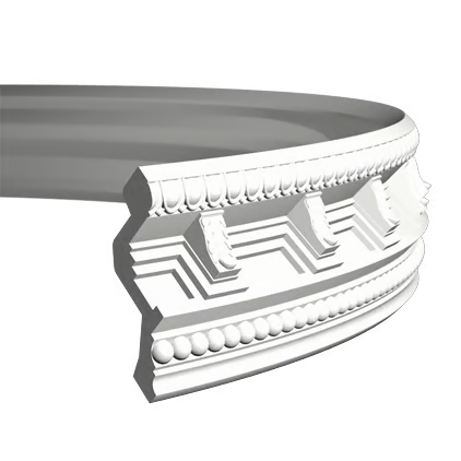 Corniche flexible en polyuréthane — 200 × 95 × 102 mm (réf. ARK-COR125)