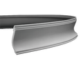 Corniche flexible en polyuréthane — 200 × 113 × 80 mm (réf. ARK-COR104)