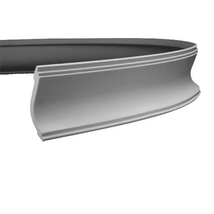 Corniche flexible en polyuréthane — 200 × 113 × 80 mm (réf. ARK-COR104)