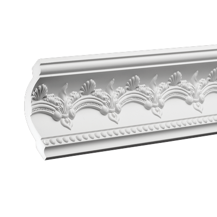 Corniche de plafond décorative en polyuréthane — 200 × 84 × 96 mm (réf. ARK-COR305)