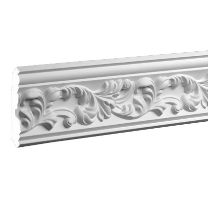 Corniche de plafond décorative en polyuréthane — 200 × 72 × 69 mm (réf. ARK-COR284)