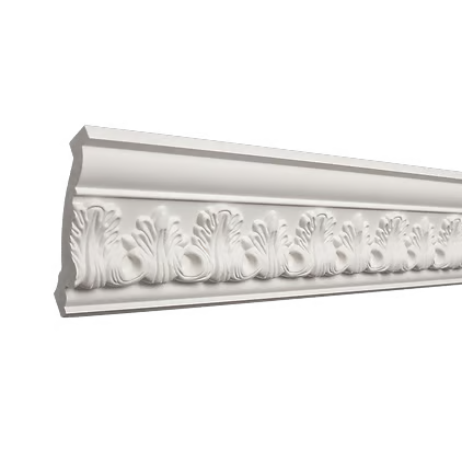 Corniche de plafond décorative en polyuréthane — 200 × 92 × 88 mm (réf. ARK-COR301)