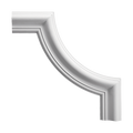 Élément d'angle pour moulure murale en polyuréthane (réf. ARK-MOU076)