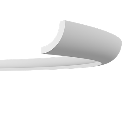 Corniche lumineuse souple pour éclairage LED — 200 × 57 × 55 mm (réf. ARK-COR137)