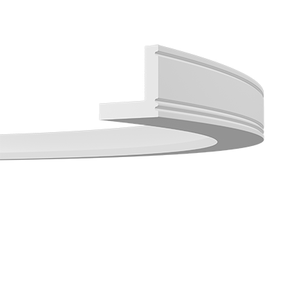 Corniche lumineuse souple pour éclairage LED — 200 × 55 × 55 mm (réf. ARK-COR139)