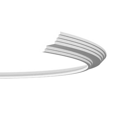 Corniche flexible en polyuréthane — 200 × 100 × 60 mm (réf. ARK-COR084)