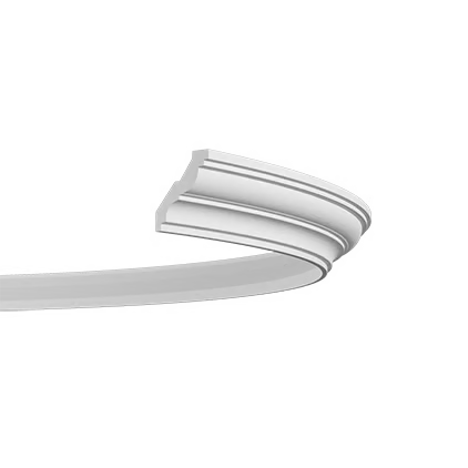 Corniche flexible en polyuréthane — 200 × 53 × 58 mm (réf. ARK-COR061)
