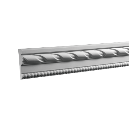 Moulure murale décorative en polyuréthane — 200 × 18 × 66 mm (réf. ARK-MOU151)