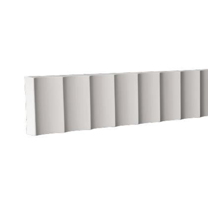Moulure murale décorative en polyuréthane — 200 × 21 × 80 mm (réf. ARK-MOU158)