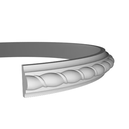 Moulure murale flexible en polyuréthane — 200 cm (réf. ARK-MOU033)